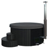 SaunaLife S4B 6 Person Wood-Fired Hot Tub – Black - NW Immersion