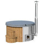SaunaLife S4N 6 Person Wood-Fired Hot Tub – Natural - NW Immersion