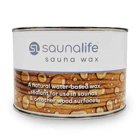 SaunaLife Sauna Wood Wax, 15.2oz - Black — product photo