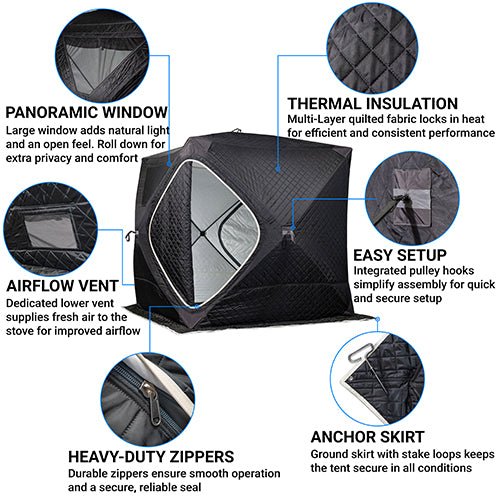 SaunaLife SaunaTrekker Portable Sauna Tent - NW Immersion