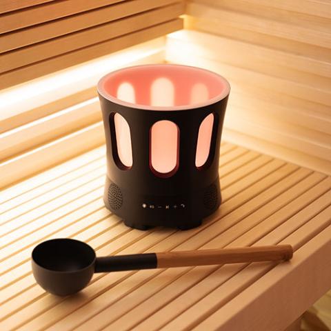 SaunaLife SaunaZone Bluetooth Speaker - Sauna Bucket with Lights and Speaker - NW Immersion