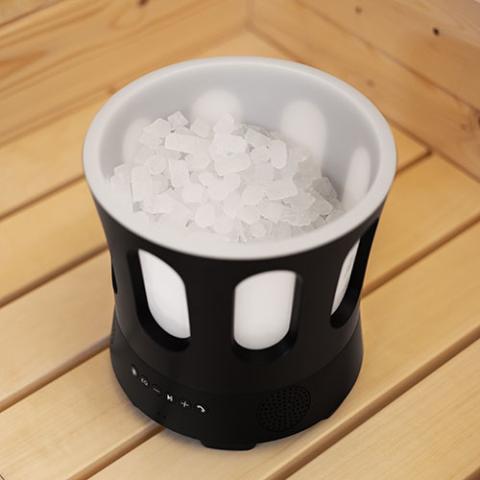 SaunaLife SaunaZone Bluetooth Speaker - Sauna Bucket with Lights and Speaker - NW Immersion