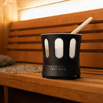 SaunaLife SaunaZone Bluetooth Speaker - Sauna Bucket with Lights and Speaker - NW Immersion