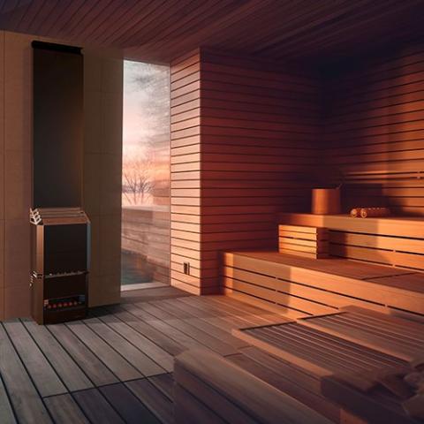 Saunum Air 5 Sauna Heater with Climate Equalizer - NW Immersion