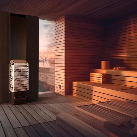 Saunum Air 7 Sauna Heater with Climate Equalizer - NW Immersion
