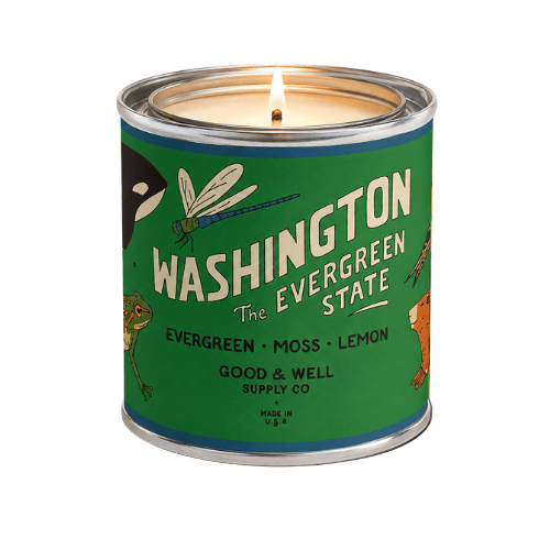 Washington State Candle – Evergreen, Moss & Lemon - NW Immersion
